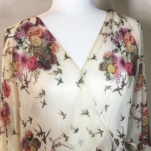 Trafaluc By Zara Top, Floral Blouse - size S